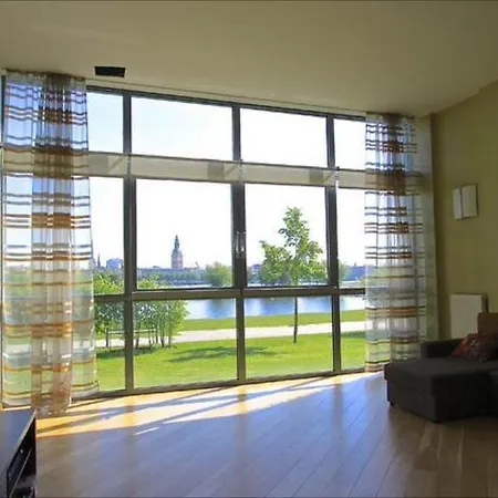 Superior View To Over Daugava Riga